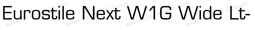 Eurostile Next W1G Wide Lt字体转换